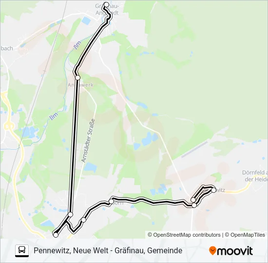 306 Bus Line Map
