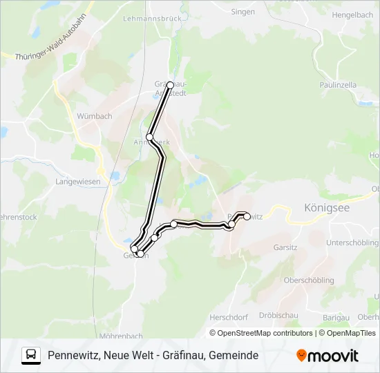 306 Bus Line Map