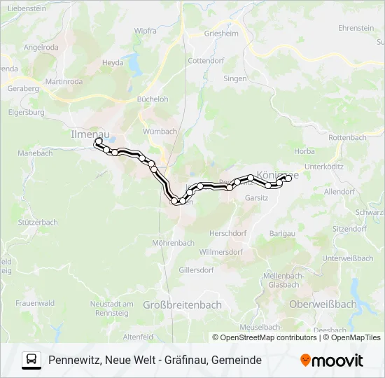 306 Bus Line Map