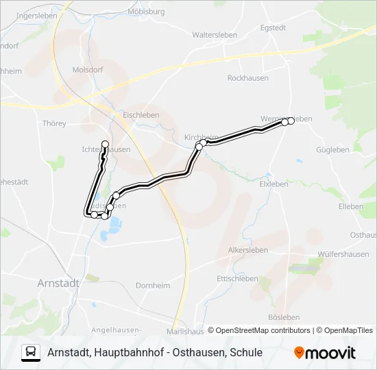353 Bus Line Map