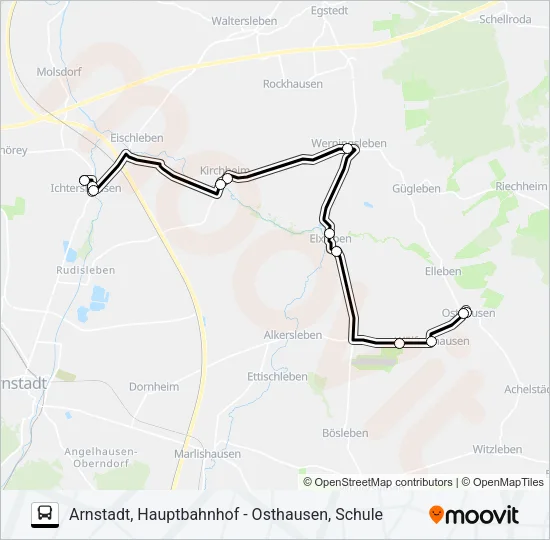 353 Bus Line Map