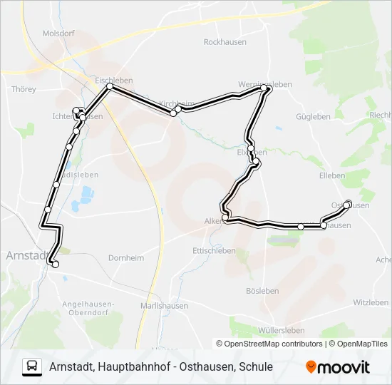 353 Bus Line Map