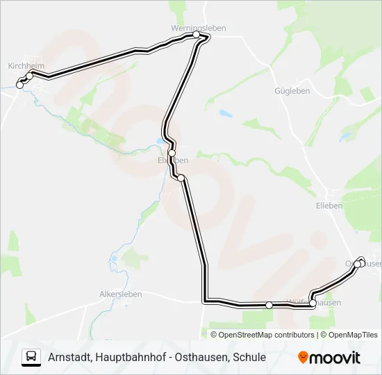 353 Bus Line Map
