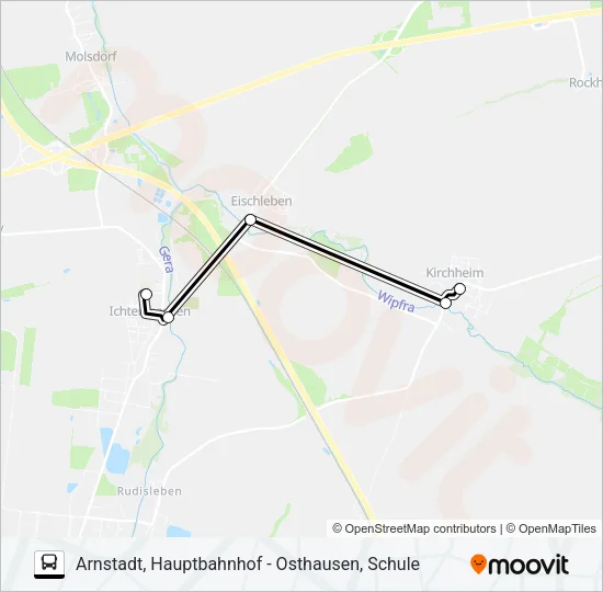 353 Bus Line Map