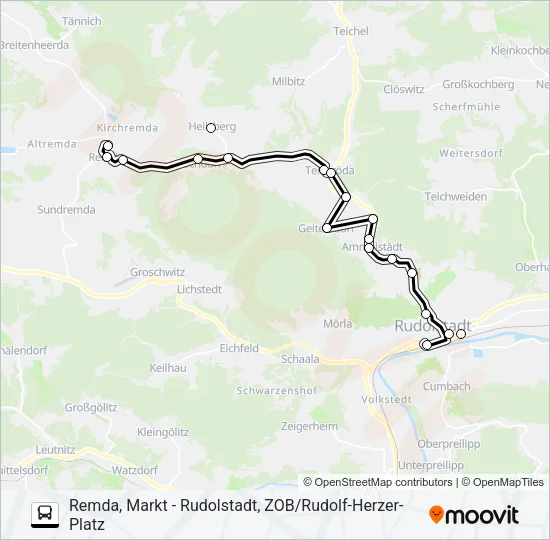 113 Bus Line Map