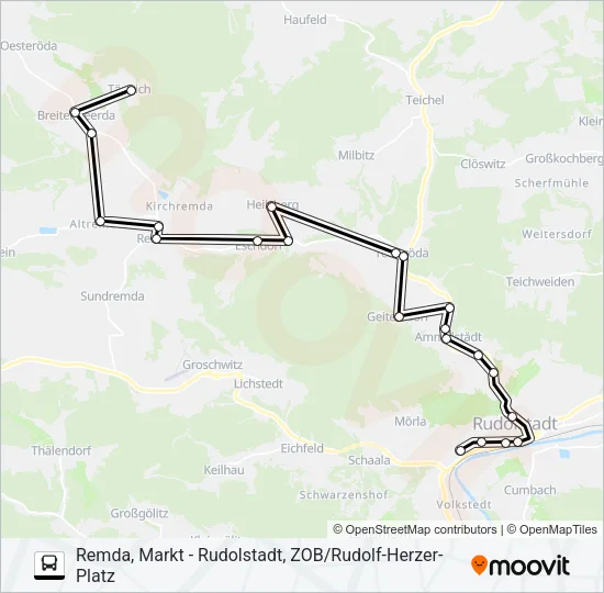 113 Bus Line Map