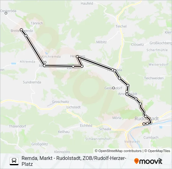 113 Bus Line Map