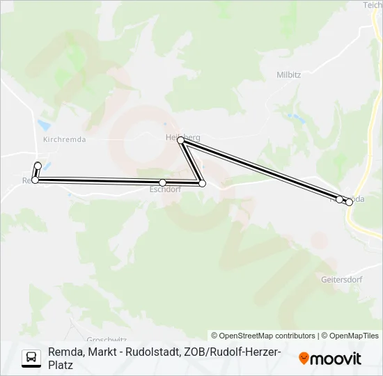 113 Bus Line Map