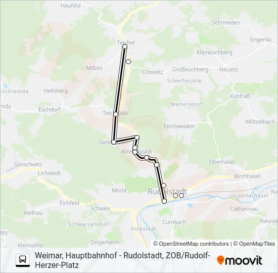 114 Bus Line Map