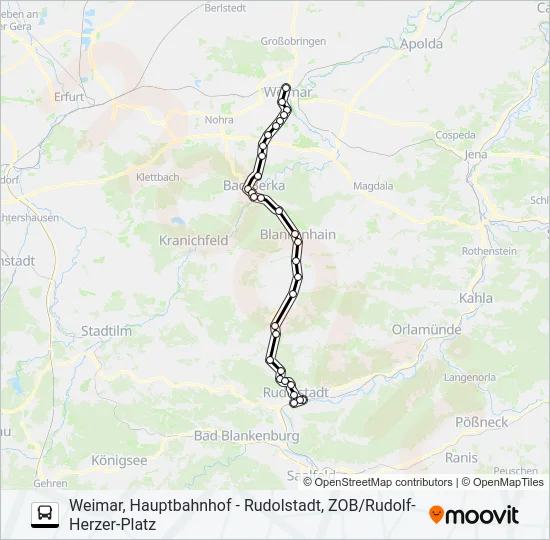 114 Bus Line Map