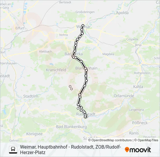 114 Bus Line Map
