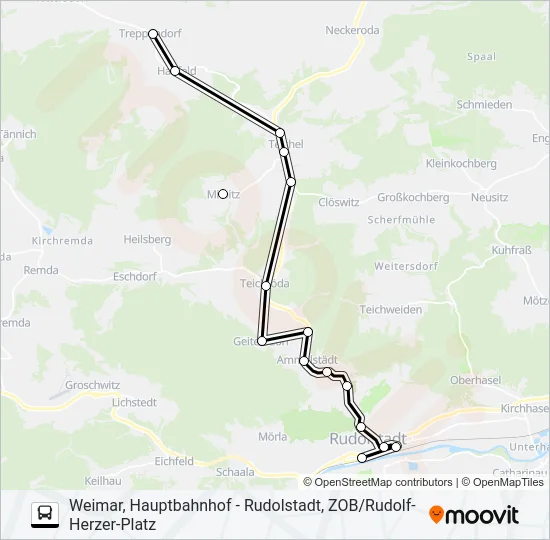 114 Bus Line Map