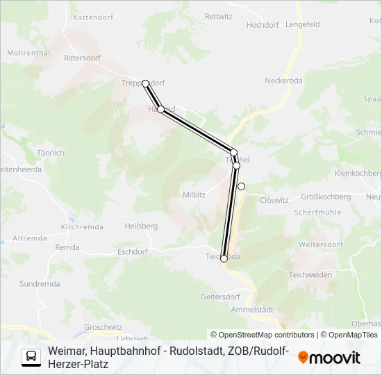 114 Bus Line Map