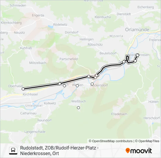 Автобус 122: карта маршрута