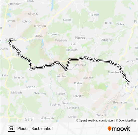 Автобус 143: карта маршрута