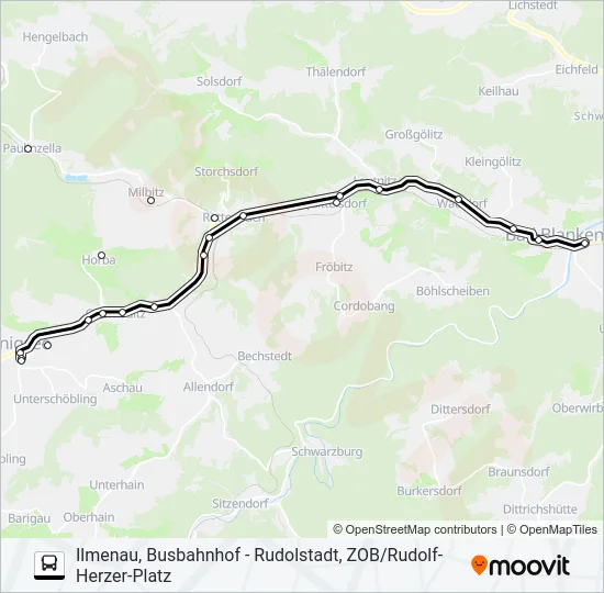 215 Bus Line Map