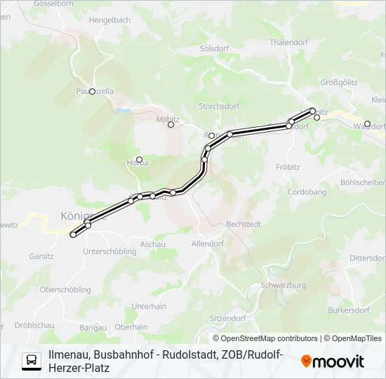 215 Bus Line Map