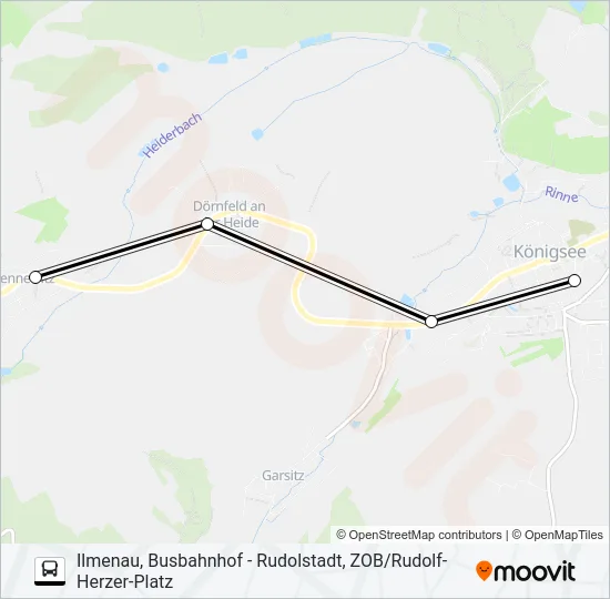 215 Bus Line Map