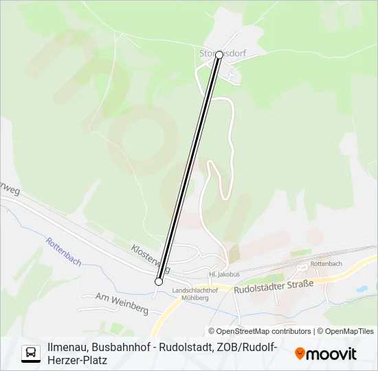 215 Bus Line Map