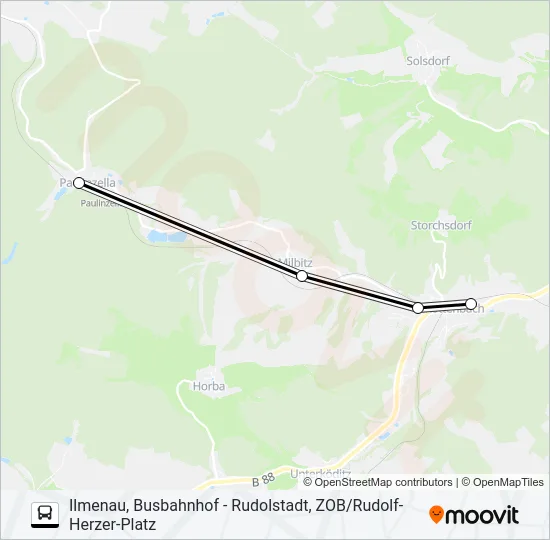 215 Bus Line Map