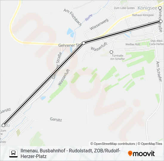 215 Bus Line Map