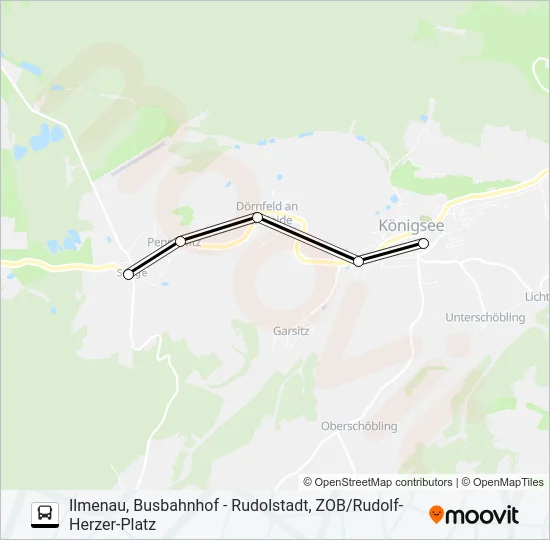 215 Bus Line Map