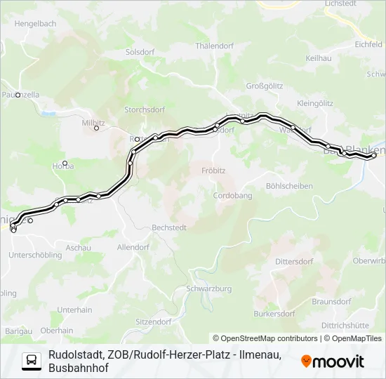 215 Bus Line Map