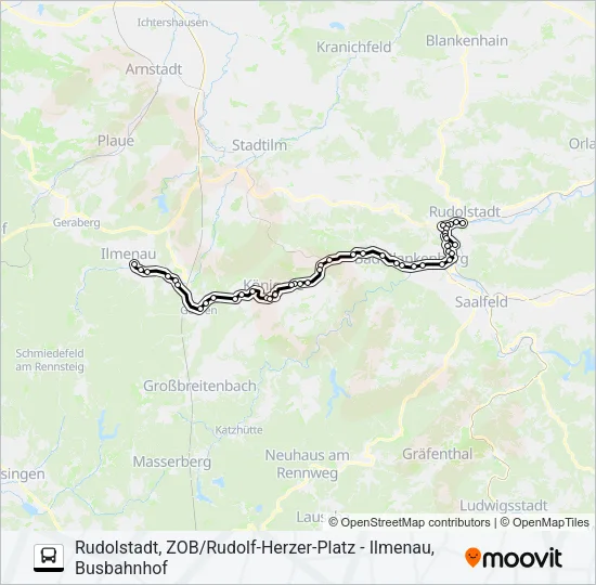 215 Bus Line Map
