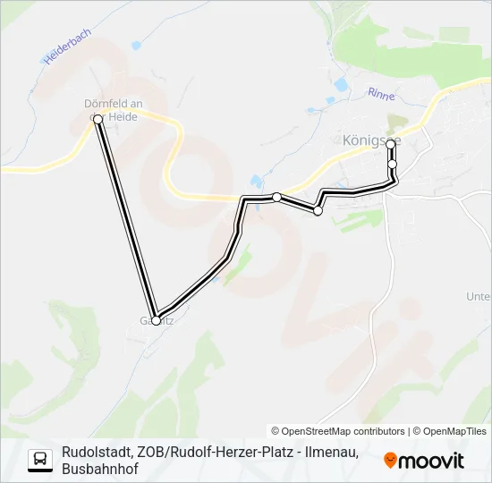 215 Bus Line Map
