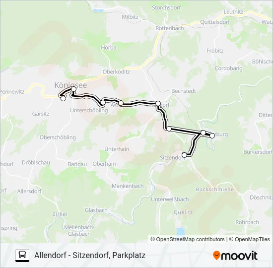333 Bus Line Map