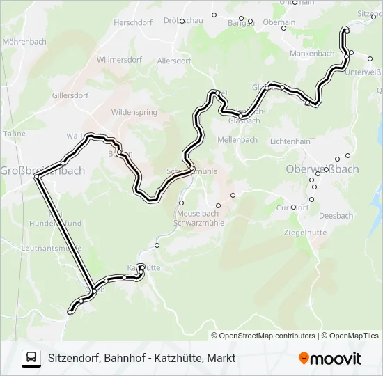 390 Bus Line Map