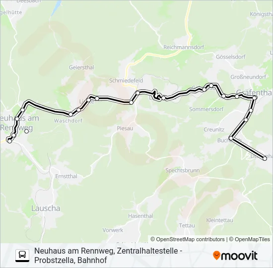 407 Bus Line Map