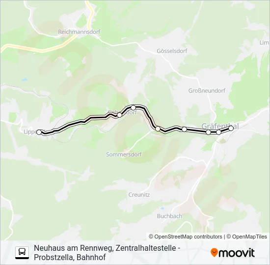 407 Bus Line Map