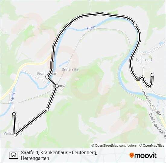 554 Bus Line Map