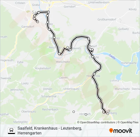554 Bus Line Map