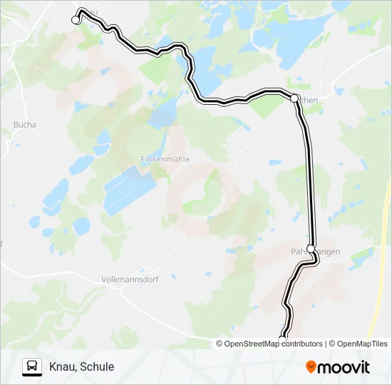 821 Bus Line Map