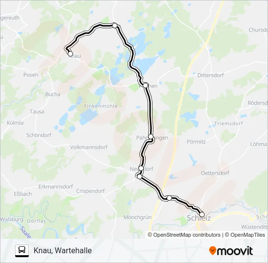 821 Bus Line Map