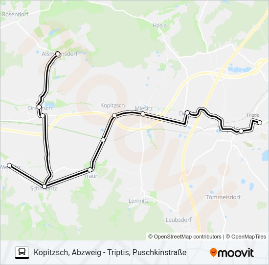 Автобус 831: карта маршрута