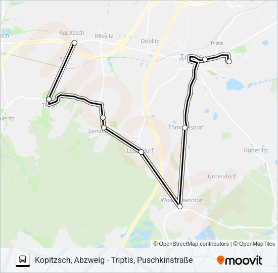Автобус 831: карта маршрута