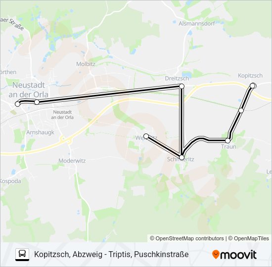 Автобус 831: карта маршрута
