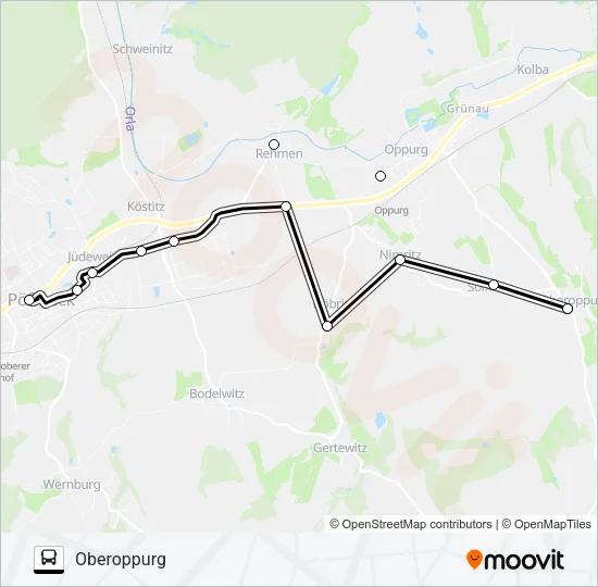 971 Bus Line Map