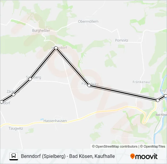 603 Bus Line Map