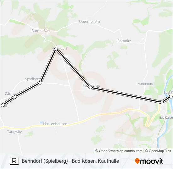 603 Bus Line Map