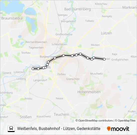 783 Bus Line Map