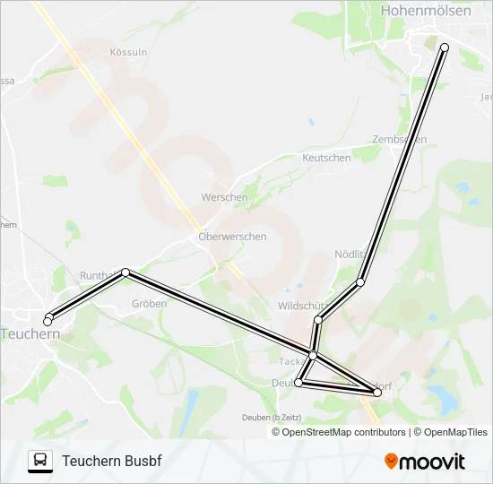 807 Bus Line Map
