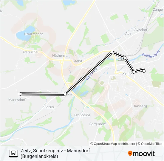 828 Bus Line Map