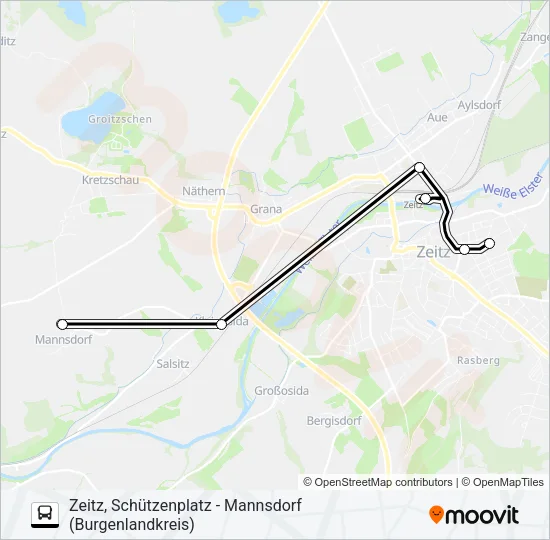 828 Bus Line Map