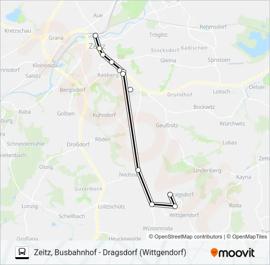 836 Bus Line Map