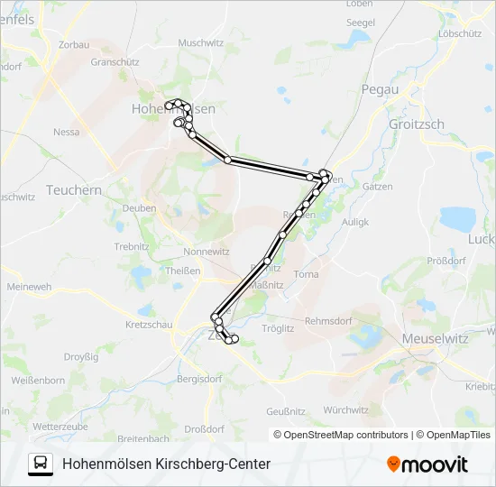850 Bus Line Map