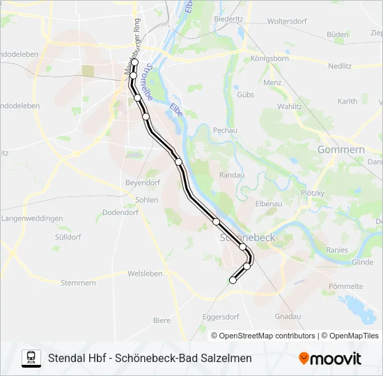 S1 Train Line Map